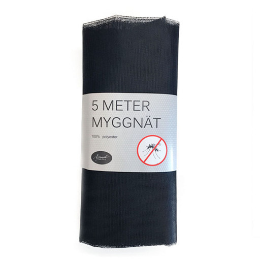 Myggnät svart 150cm/5m