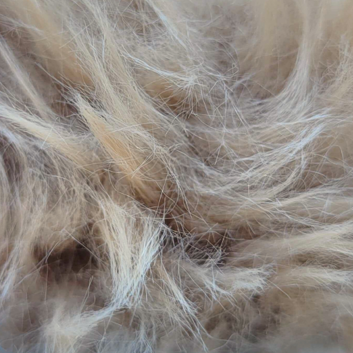 Päls Panda ljusbrun