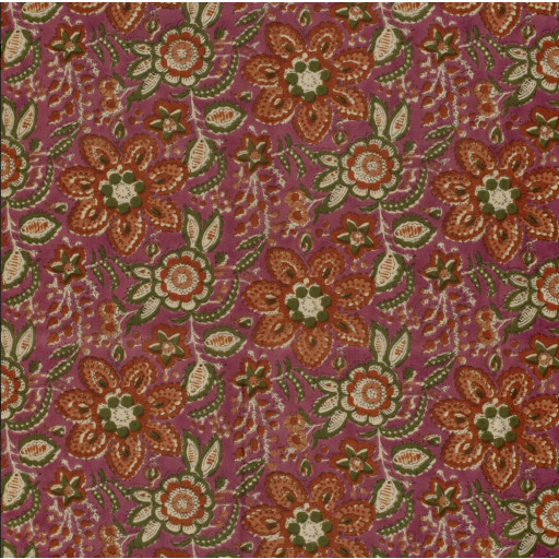 Voile blomma gammelrosa 23376