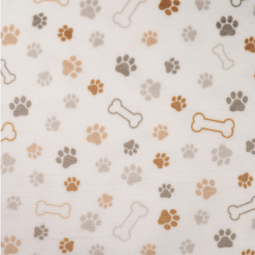 Fleece tassen vit