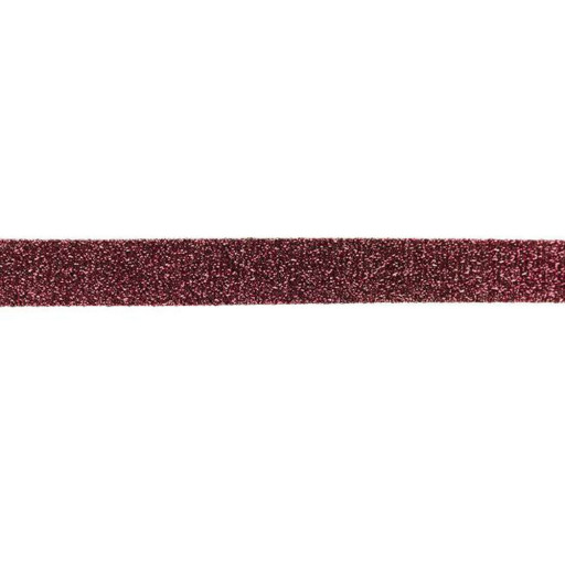 Bias glitterband 2 cm mörk rosa