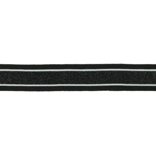 Flerfärgat band svart vit svart