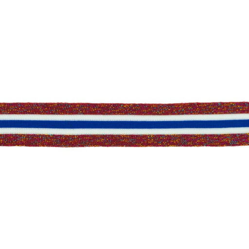 Flerfärgat band rödmulti vit cobalt