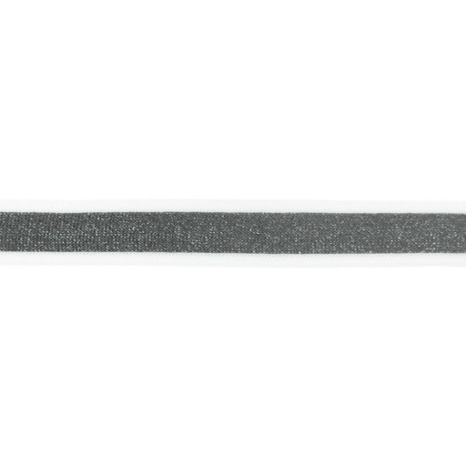 Band elastiskt vit kant grå