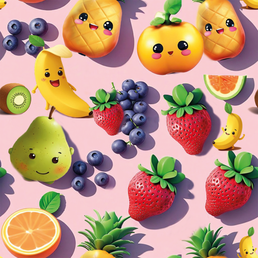 Happy fruits rosa