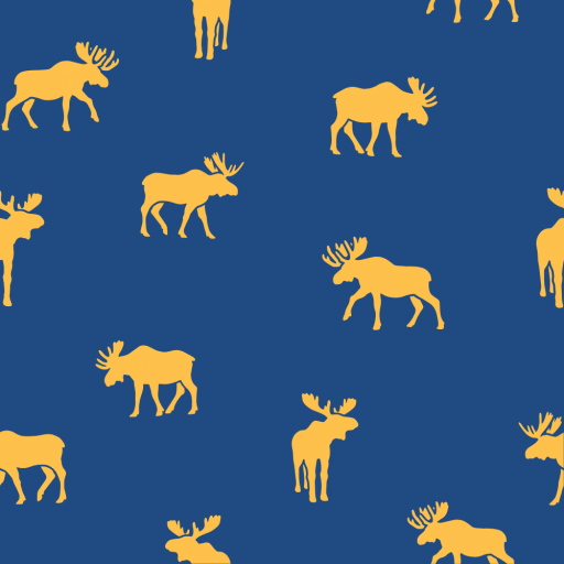 Moose mood blå