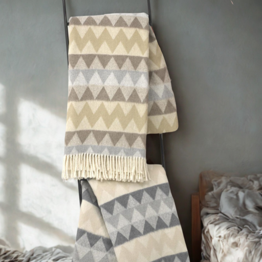 Pläd Inka beige