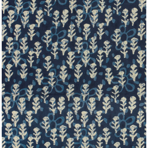 Voile abstrakt indigo 23352