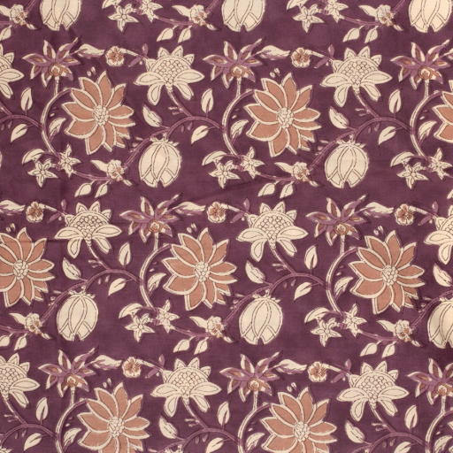 Voile blomma gammelrosa 23346