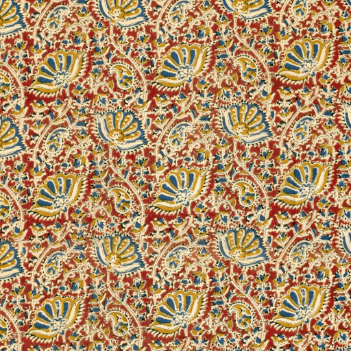 Voile blomma röd 23380
