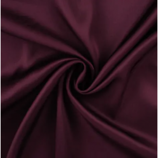 Viskos satin vinröd 195