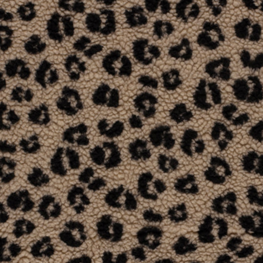 Fleece i pile leopard brun