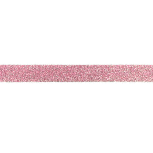 Bias glitterband 2 cm rosa