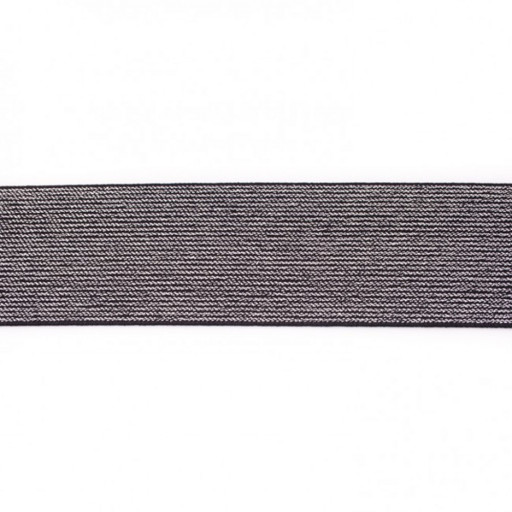 Glitter band 5 cm svart