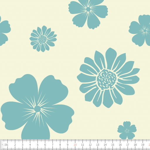 Blomma turkos beige