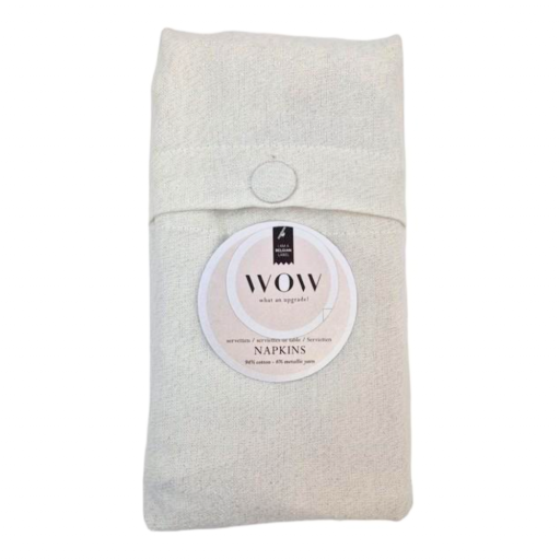 Servetter glow champagne 4 st 45 x 45 cm