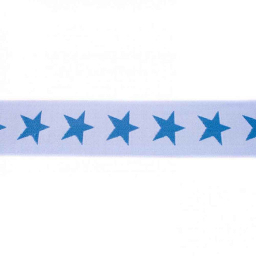 Resårband med stjärna ljusblå jeans