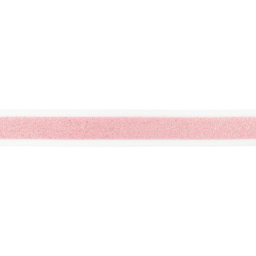 Band elastiskt vit kant rosa