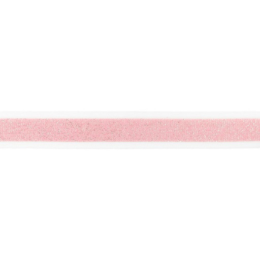 Band elastiskt vit kant rosa