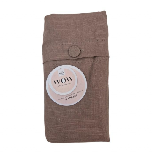 Servetter brun 4 st 45 x 45 cm